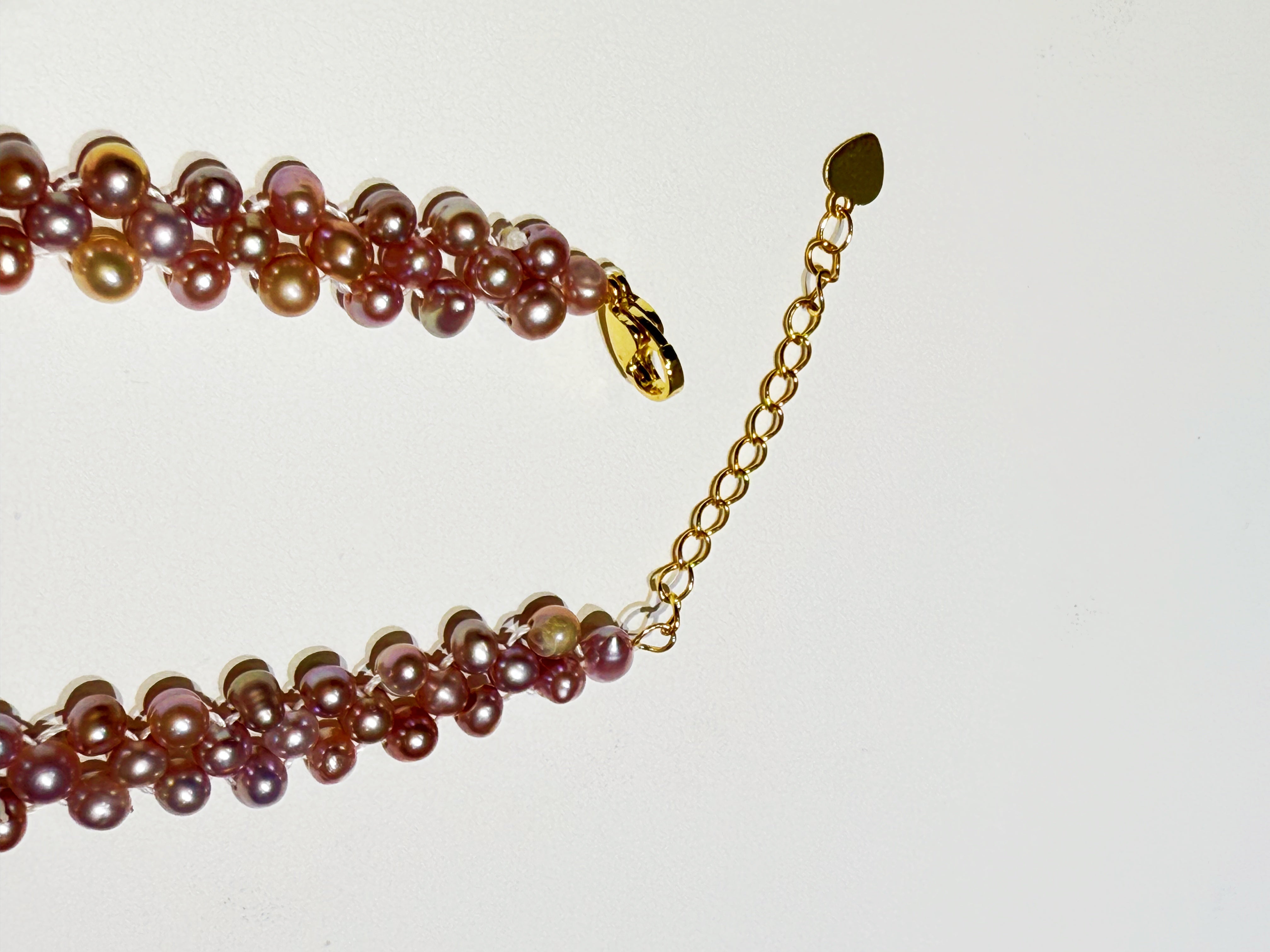 Purple Freshwater Pearl Starry Sky Necklace