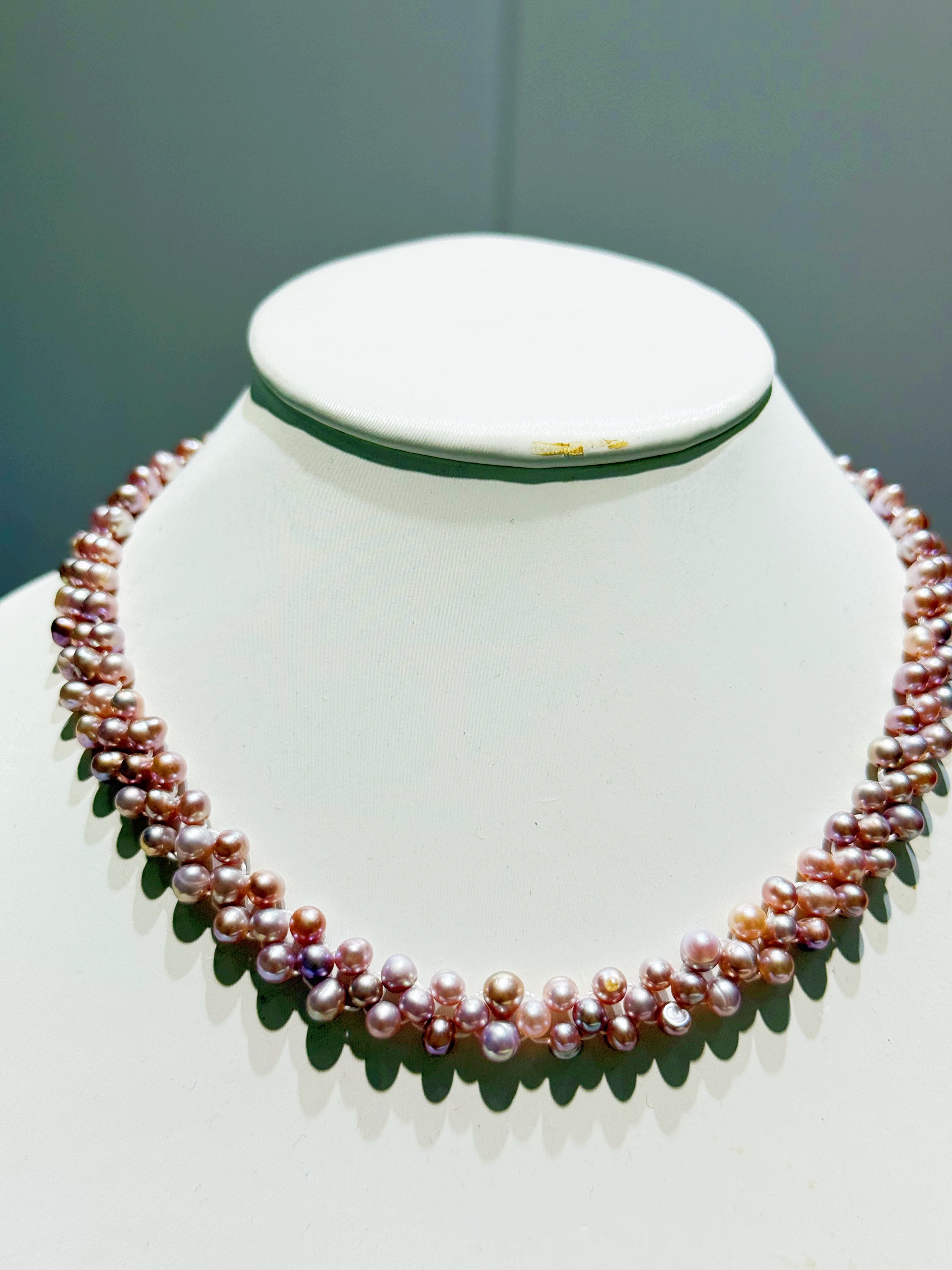 Purple Freshwater Pearl Starry Sky Necklace