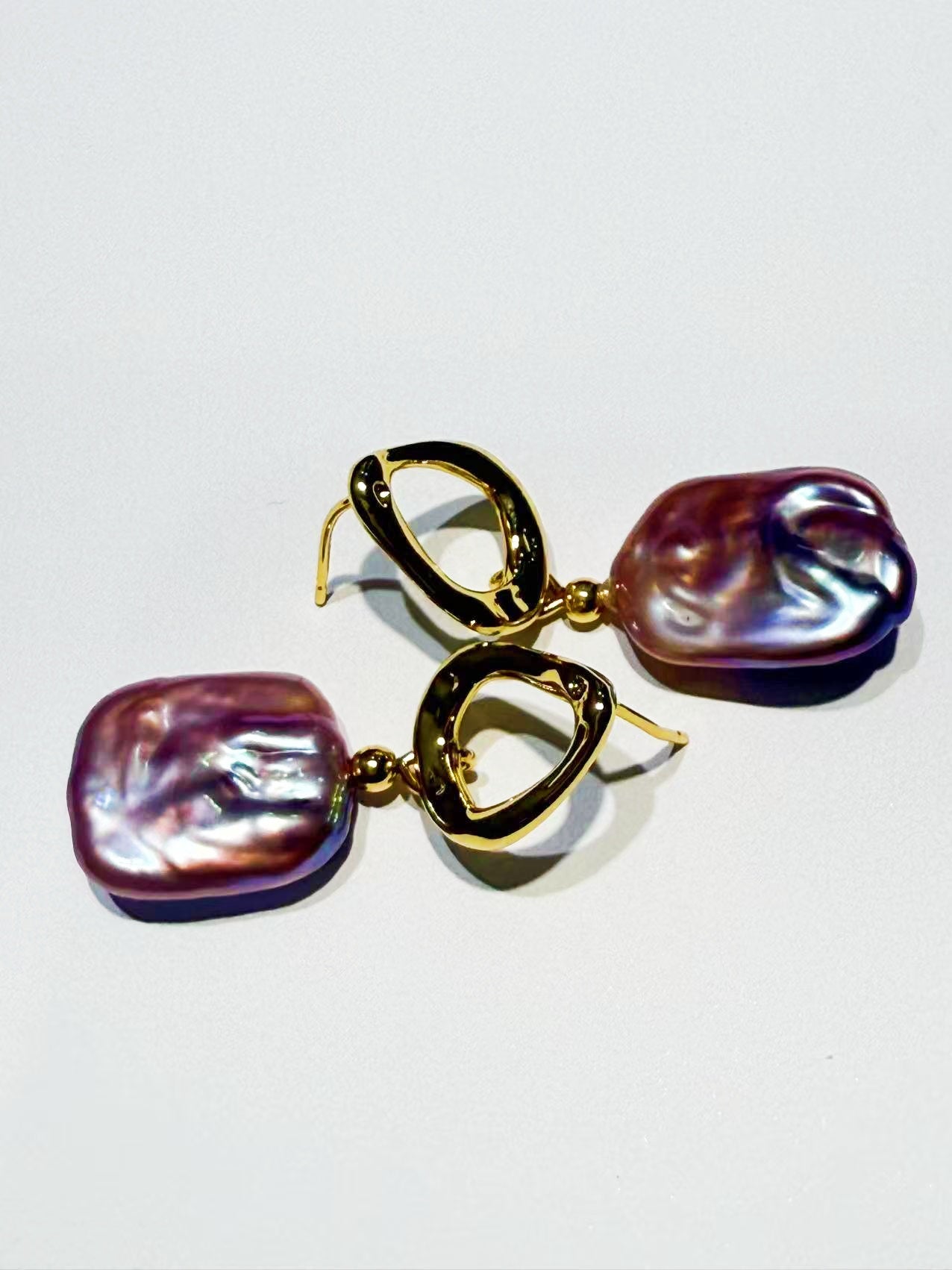 Purple Baroque Fashion Earrings