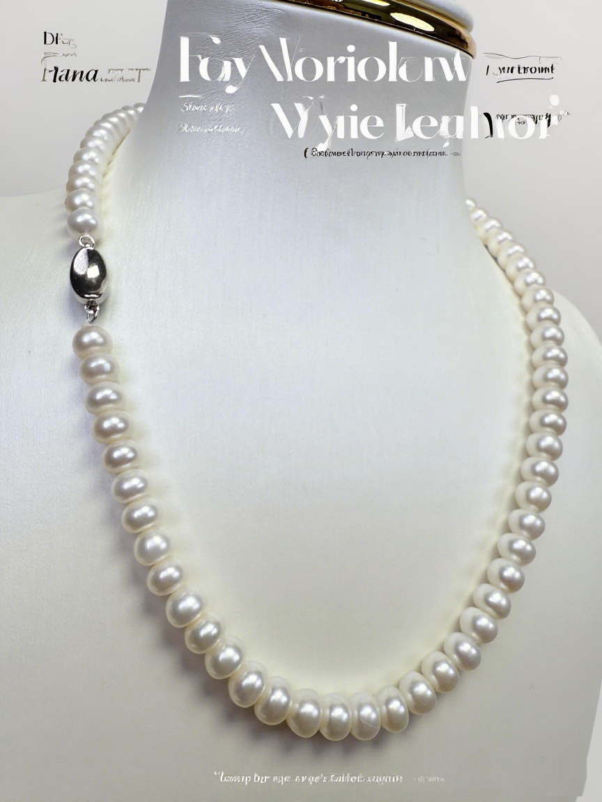 White Freshwater Pearl Necklace 7-8mm