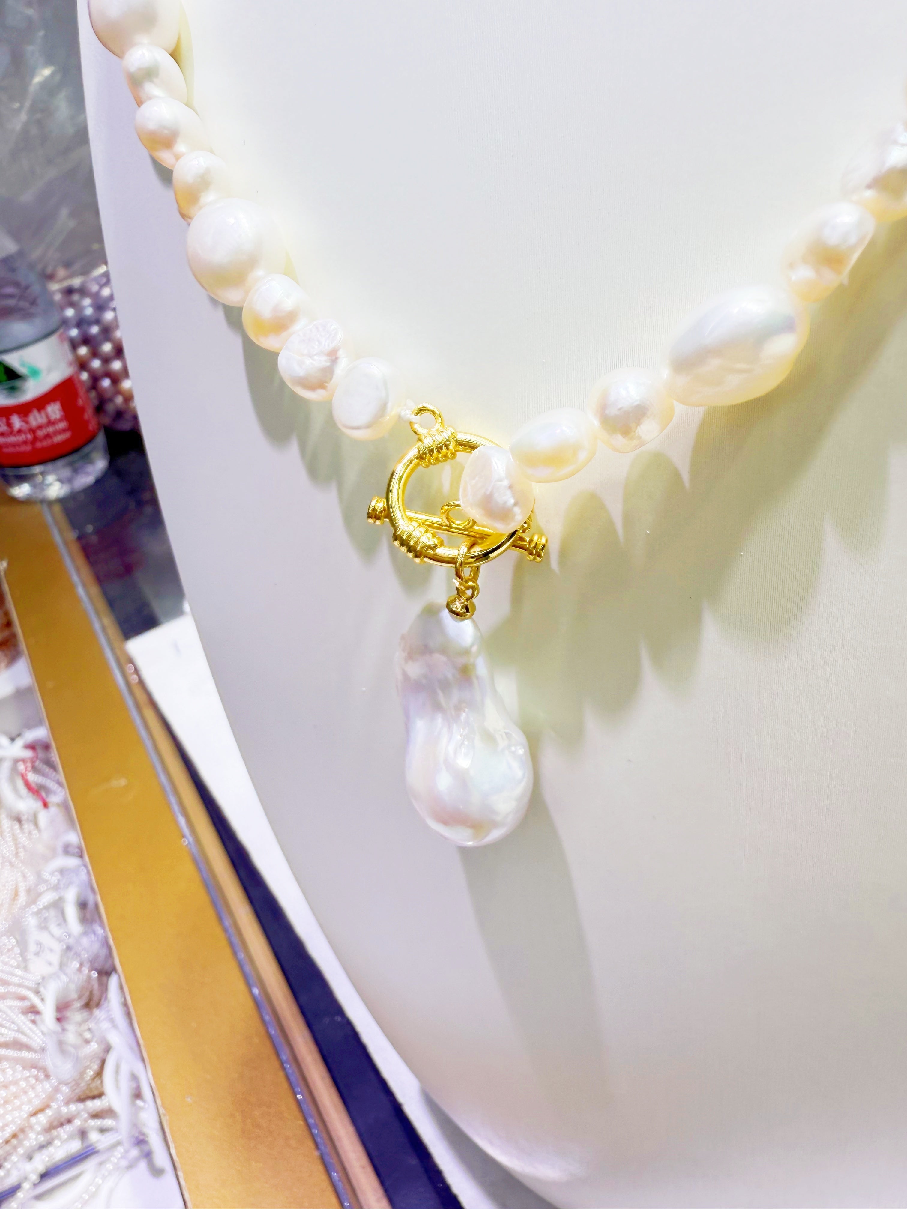 Natural Baroque Pendant Necklace