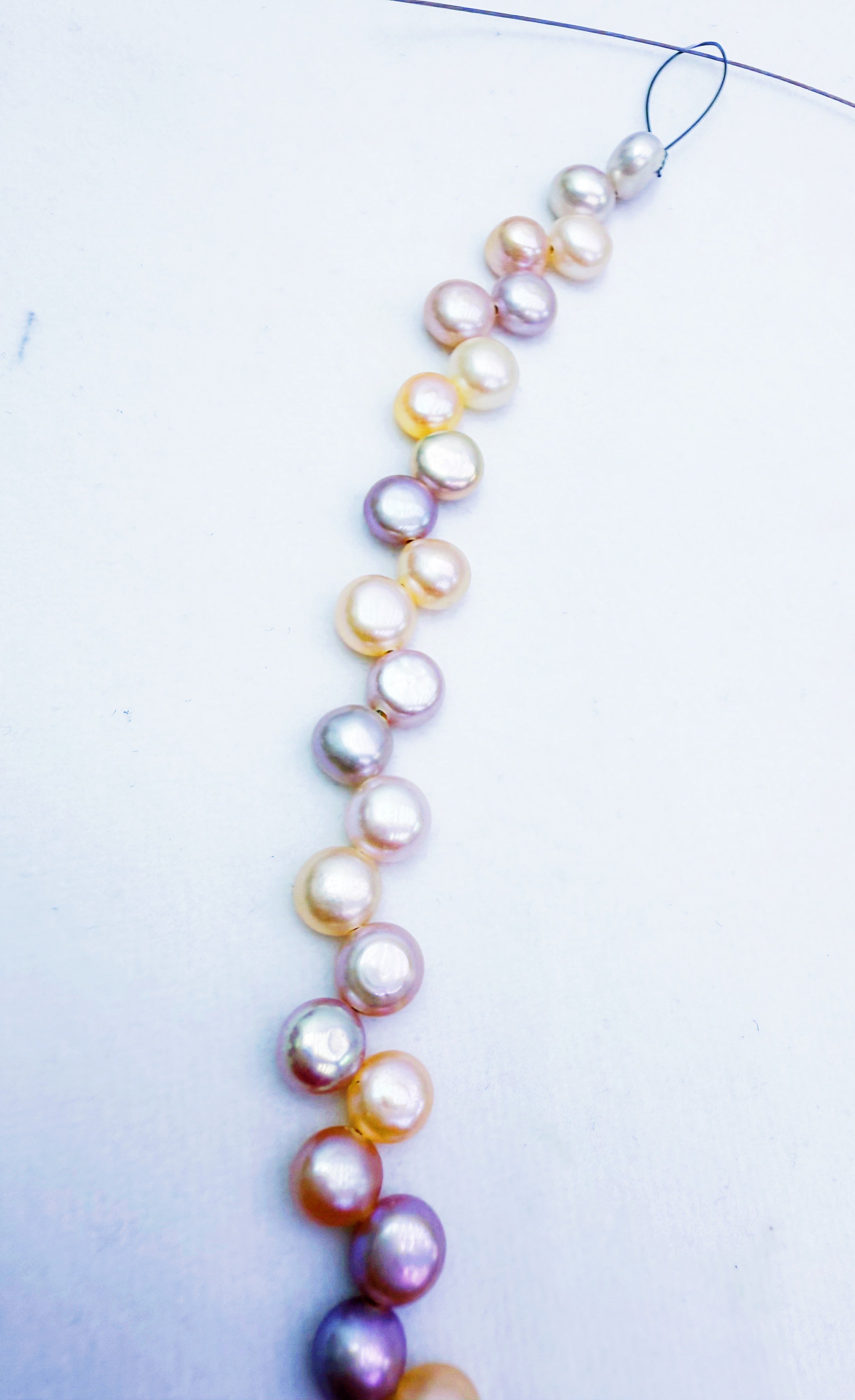 Iridescent Petal Freshwater Baroque Necklace