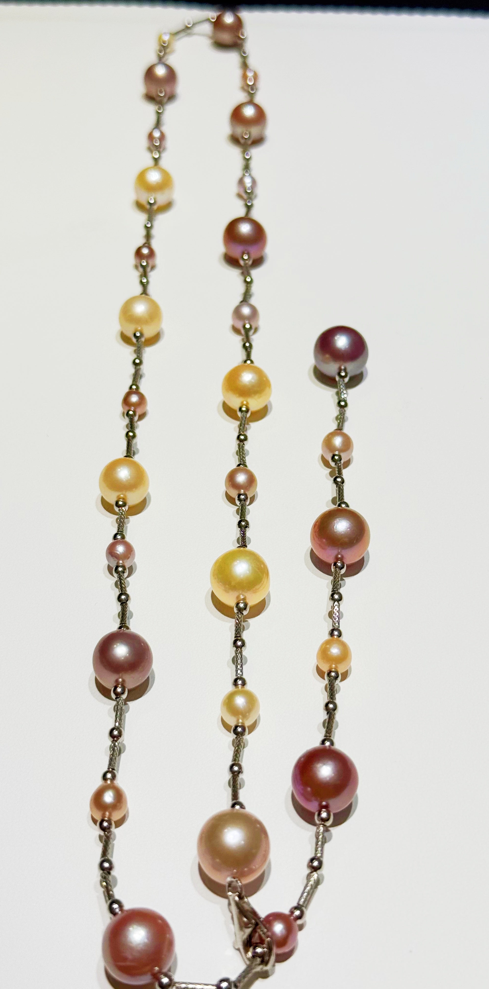 Star Cluster Style Freshwater Pearl Necklace