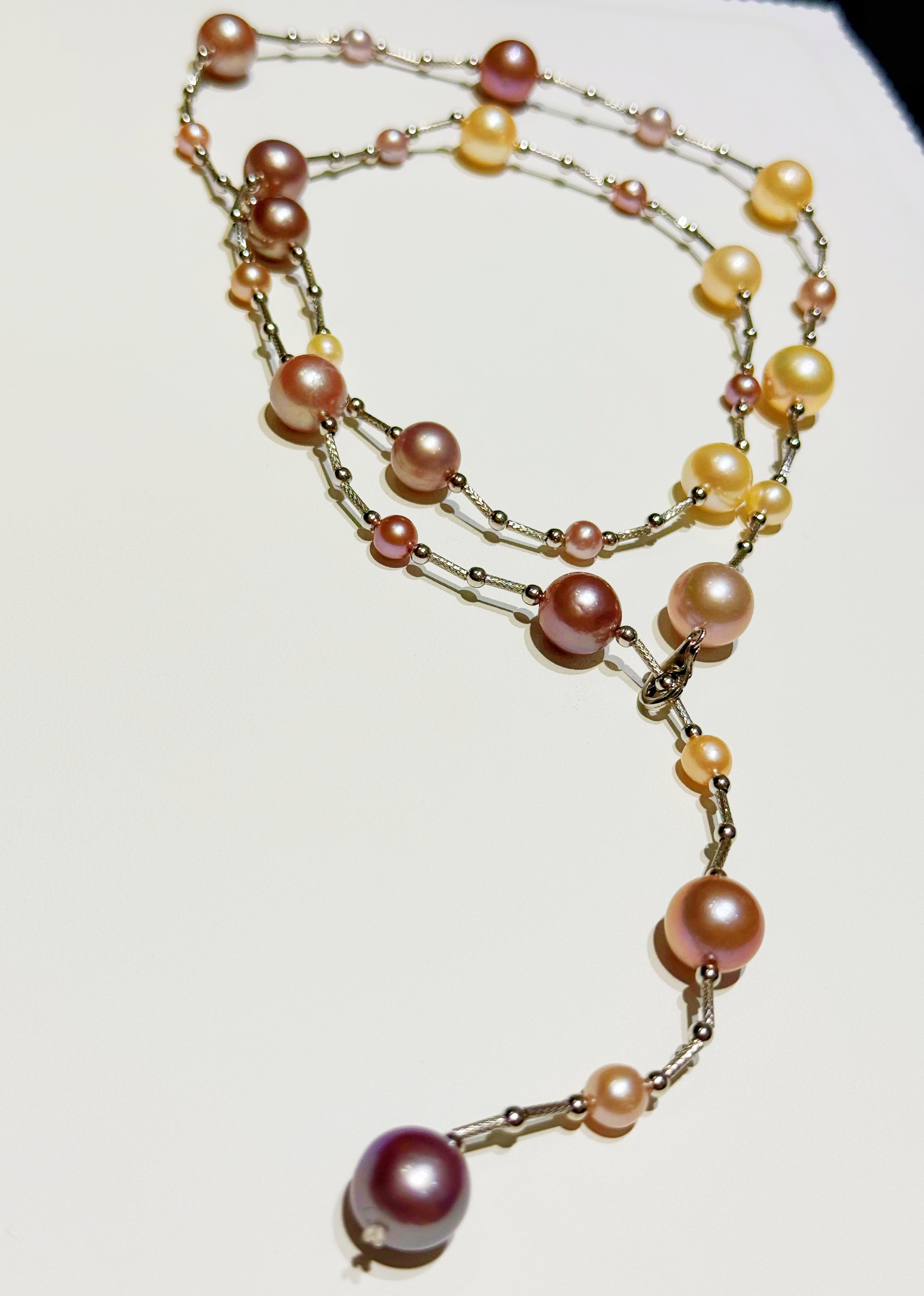 Star Cluster Style Freshwater Pearl Necklace