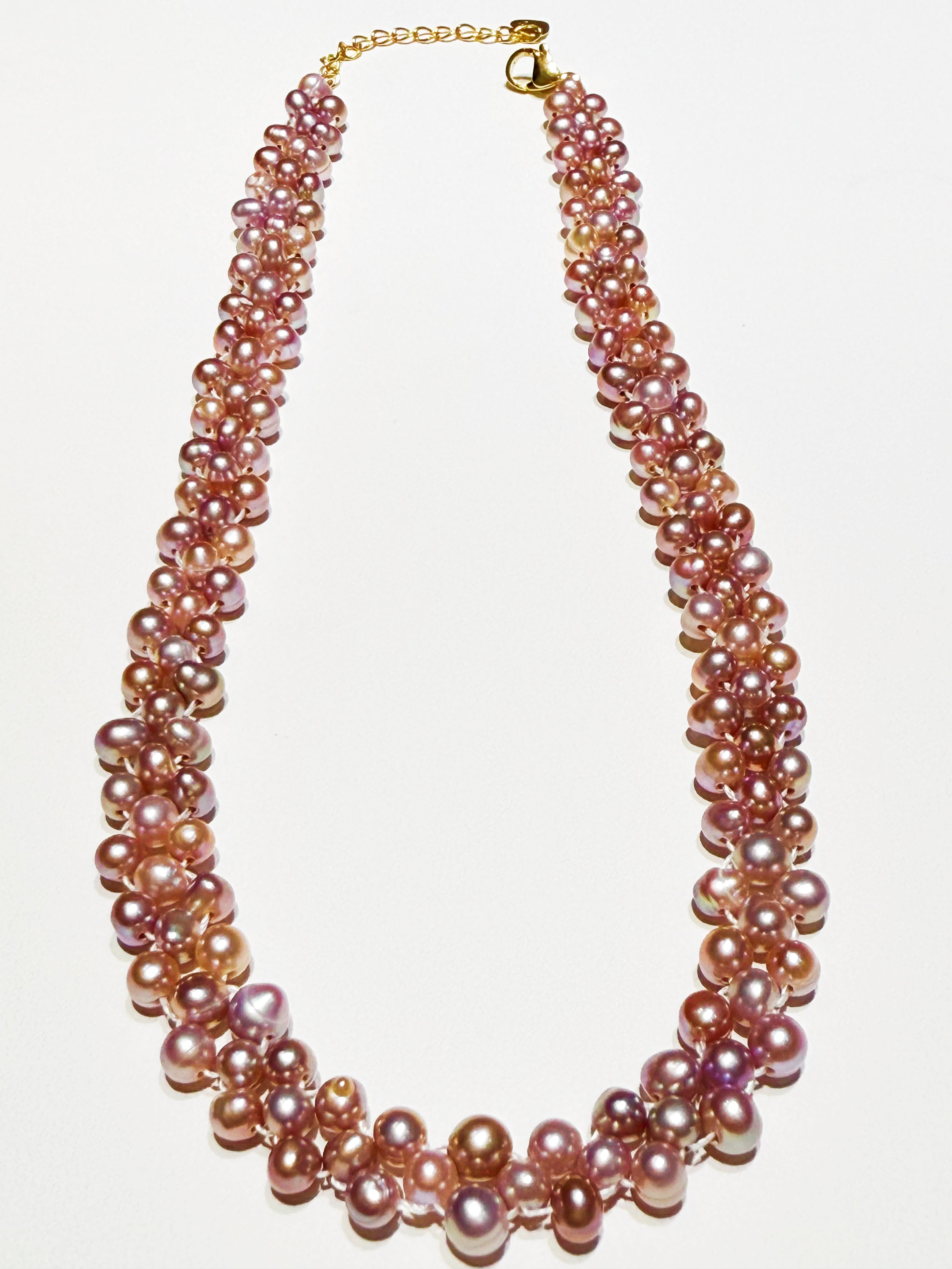 Purple Freshwater Pearl Starry Sky Necklace