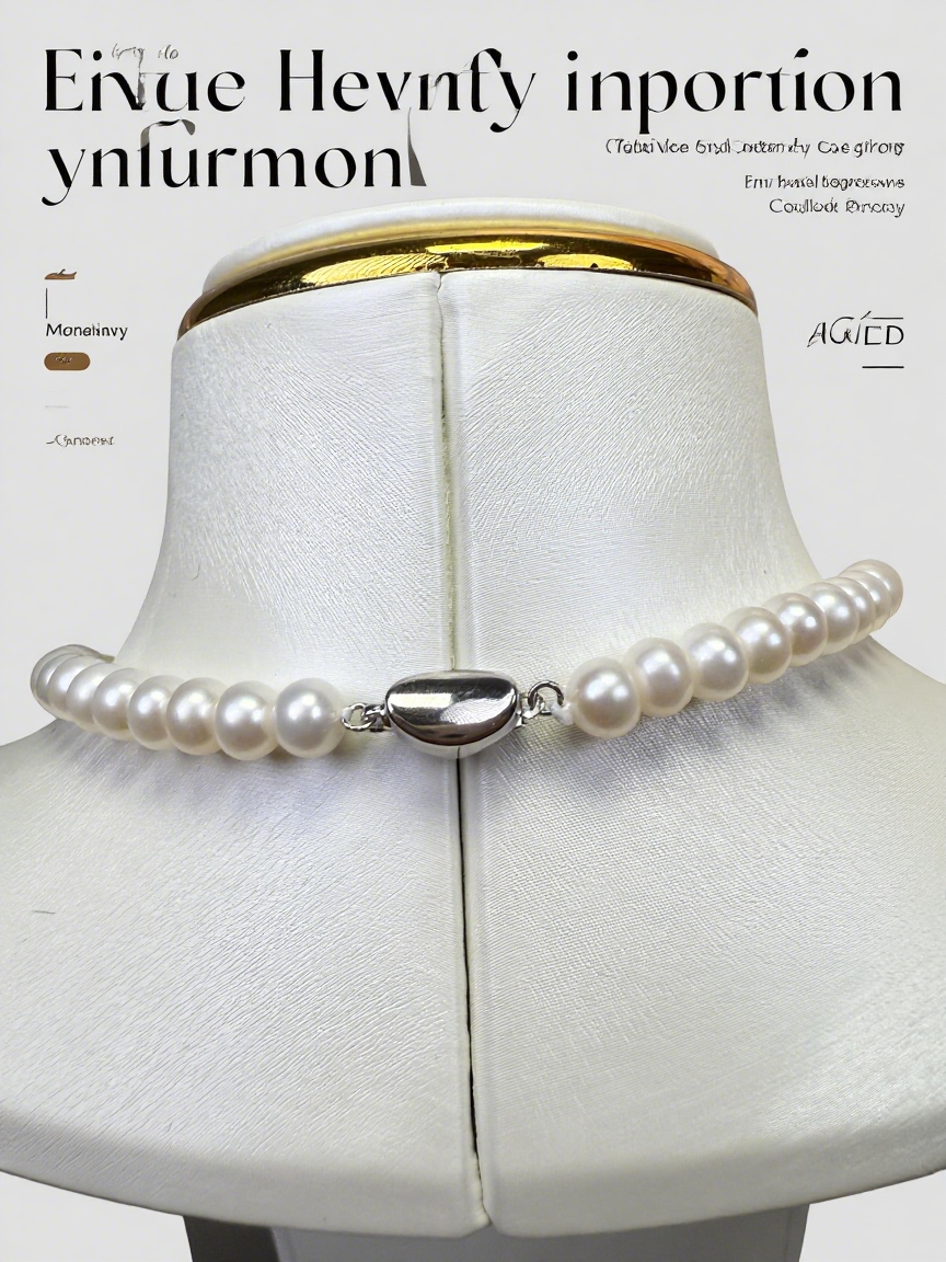 White Freshwater Pearl Necklace 7-8mm