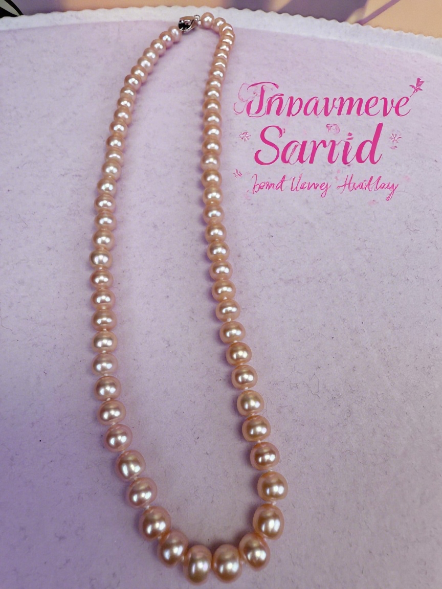 Pink Freshwater Pearl Necklace and Bracelet Set