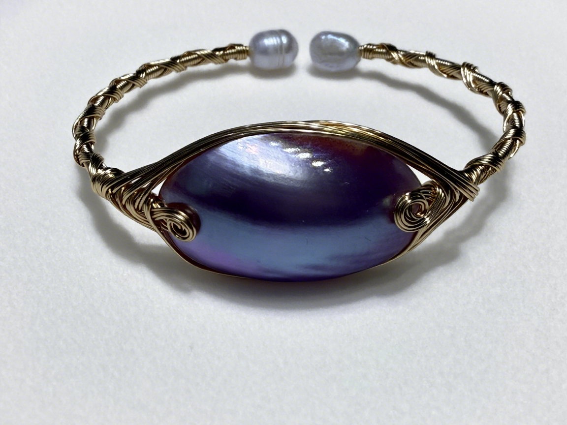 Mabe Pearl Bracelet (Tricolor)