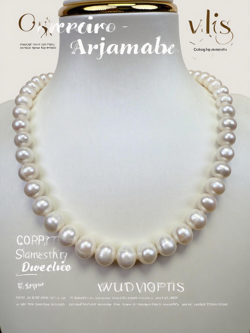 White Freshwater Pearl Necklace 8-9mm