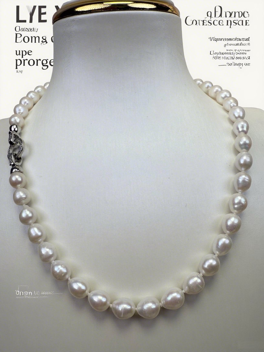 White Freshwater Pearl Necklace 7-8mm