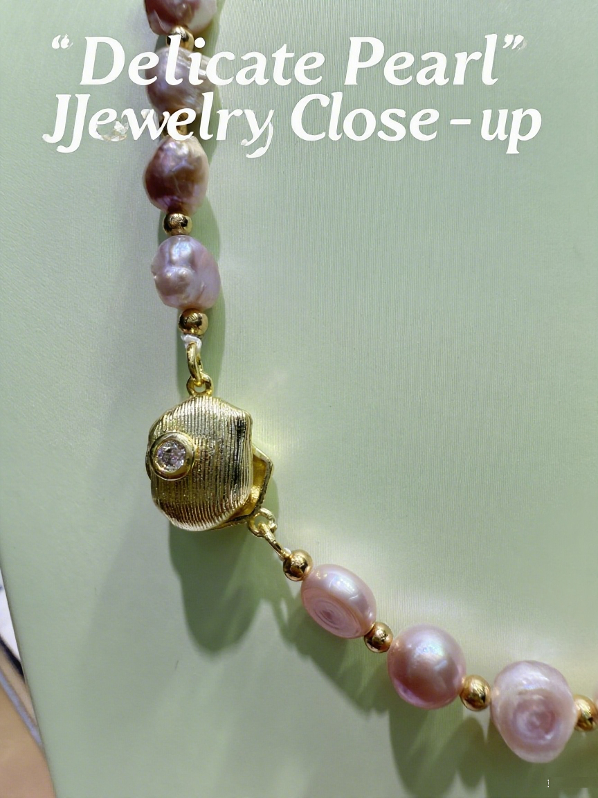 Pinkish-Purple Natural Baroque Necklace